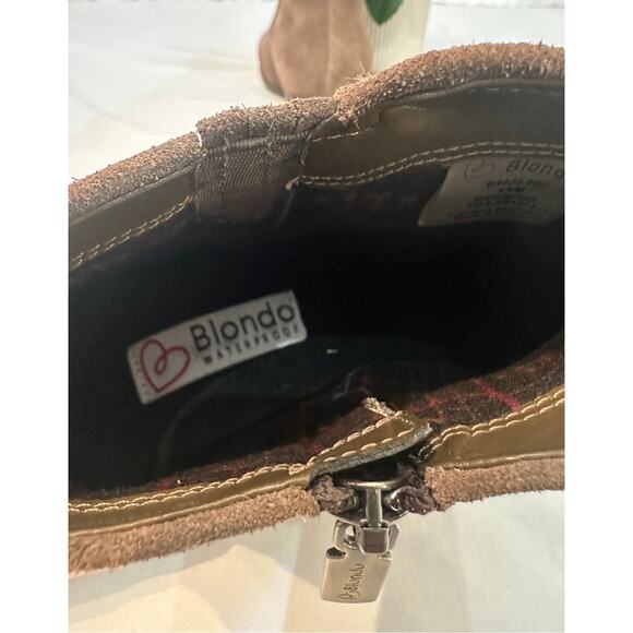 Blondo Villa Suede Waterproof Ankle Boots‎ Size 9.5 - Picture 4 of 7